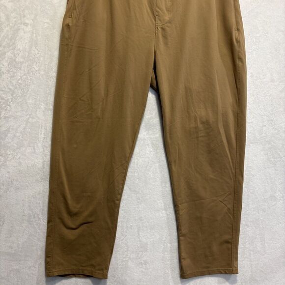 Public Rec Men’s Khaki Tan All Day Every Day Pants Size 42 x 30 Stretch Pockets - Picture 4 of 15